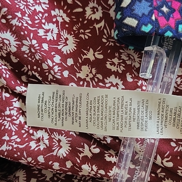 Chicos Chico's Crown Paisley maxi  Sz 2P sleeveless border print double slit - Picture 6 of 6